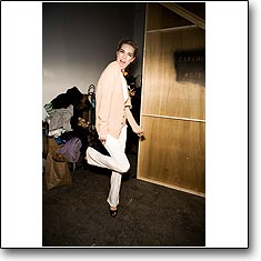 Trovata Fashion Show Backstage New York Autumn Winter '09 '10 © interneTrends.com model Ekat Kiseleva