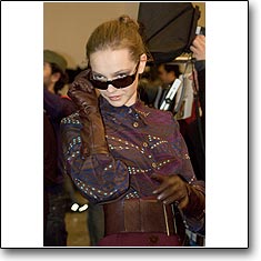 Salvatore Ferragamo Fashion show Milan Autumn Winter '06 '07  interneTrends.com model Mina