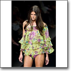 Argentovivo Fashion show Milan Spring Summer '08 © interneTrends.com model Alexandra Tomlinson
