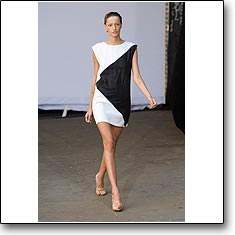 Josh Goot Fashion show New York Spring Summer '08 © interneTrends.com model Milagros Schmoll