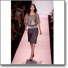 BCBG Max Azria Fashion show New York Spring Summer '08 © interneTrends.com model Bruna Tenorio