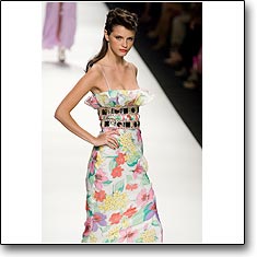 Enrico Coveri Fashion show Milan Spring Summer '08 © interneTrends.com model Jeisa Chiminazzo