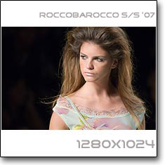Click to download this wallpaper Roccobarocco S/S '07  model Jeisa Chiminazzo
