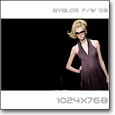 Click to download this wallpaper Byblos F/W  '09 model Alexandra Tretter