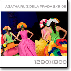 Click to download this wallpaper Agatha Ruiz de la Prada S/S  '09