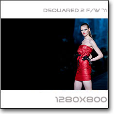 Click to download this wallpaper Dsquared 2  F/W '11 model Frida Gustavsson