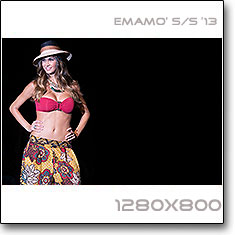 Click to download this wallpaper Emamo S/S  '13 model Melissa Satta