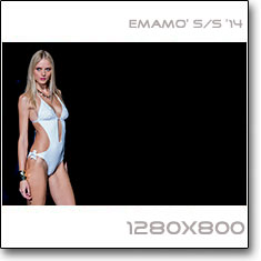 Click to download this wallpaper Emamo  S/S '14 model Nastya Kunsakya